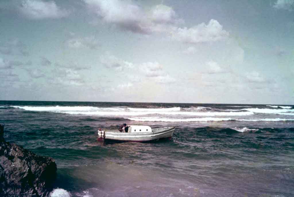 Tent Bay fishing boat